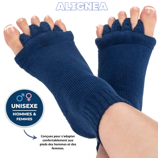 Alignea™ — Chaussettes confort à orteils écartés